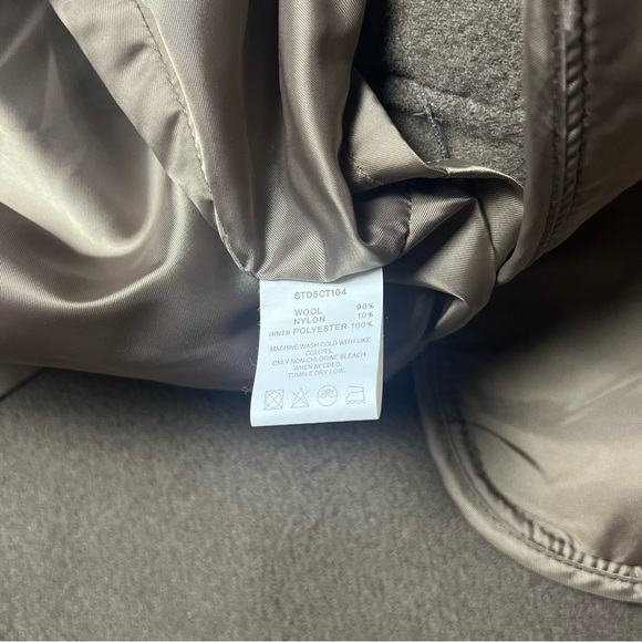 A / C Wool Blend Overcoat Brown Lux Teddy Women’s Size Medium - Picture 5 of 6